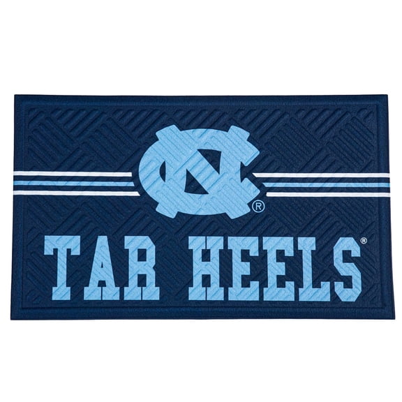 North Carolina Tar Heels Embossed Door Mat