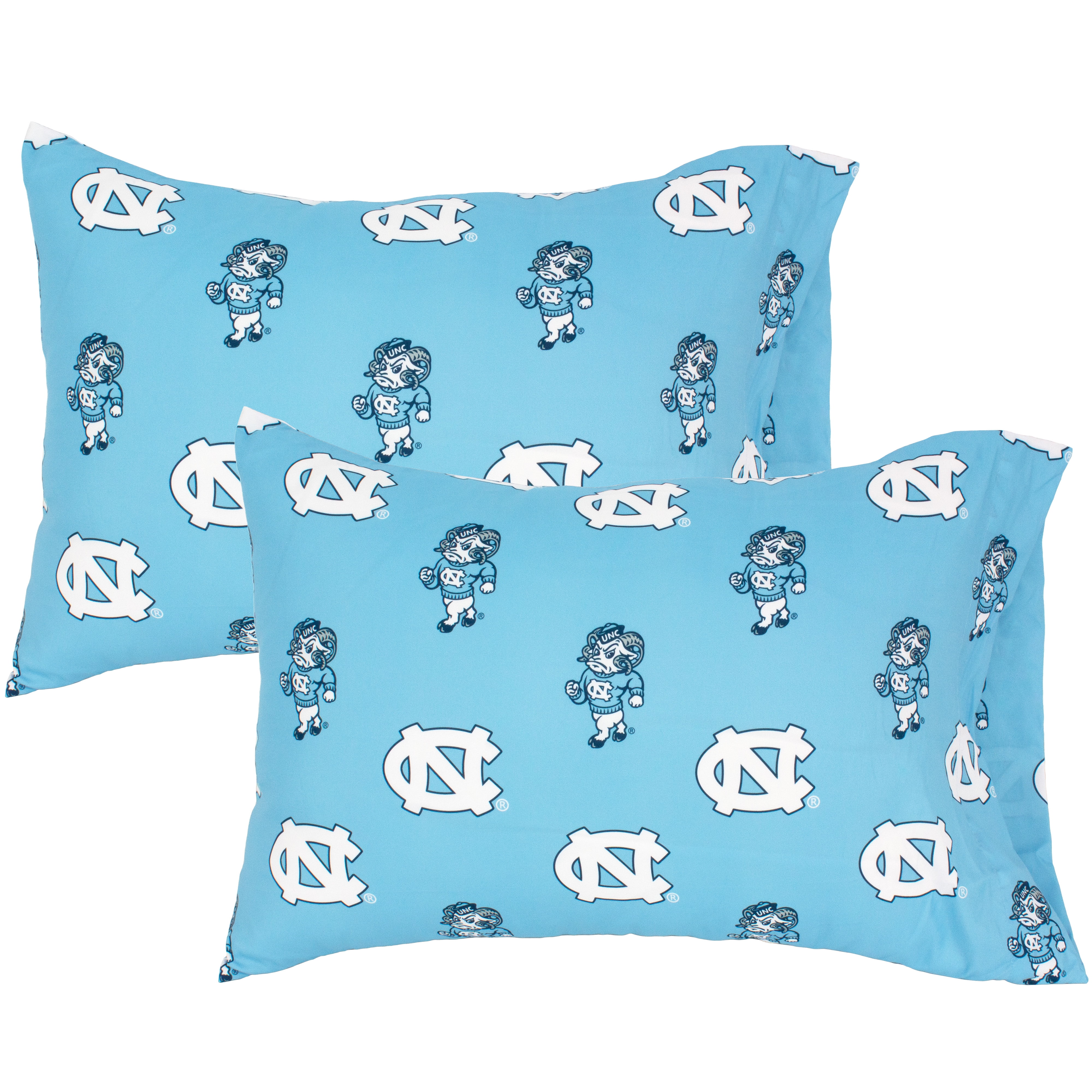 North Carolina Tar Heels King Pillowcase Pair, King, 20" x 40" (2 King Pillowcases)