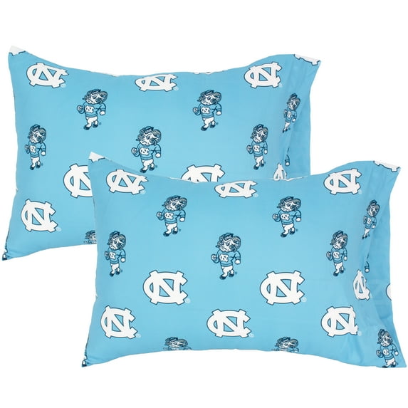 North Carolina Tar Heels Pillowcase Pair, Standard, 20" x 30" (2 Standard Pillowcases)