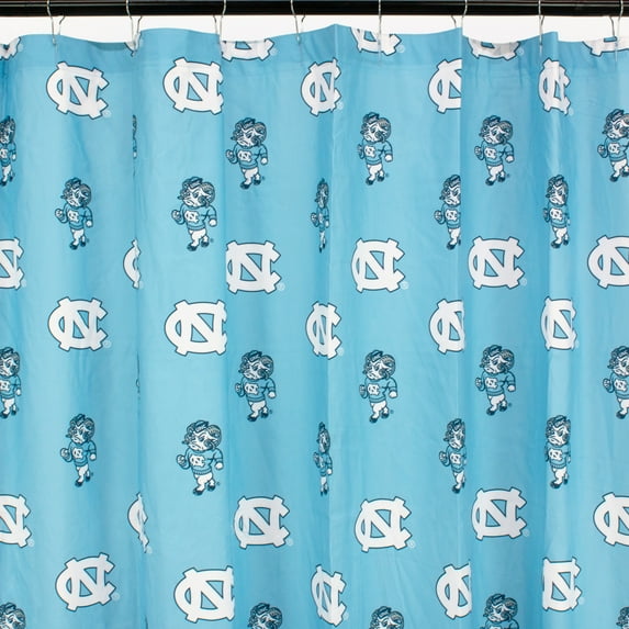North Carolina Tar Heels Printed Shower Curtain Cover - 70" x 72"