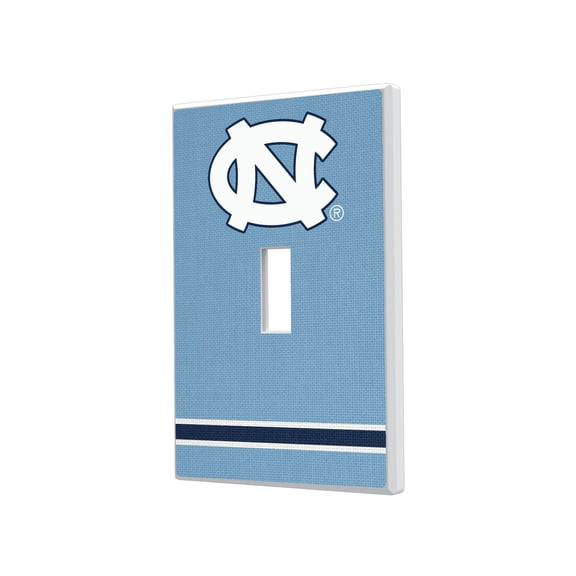 North Carolina Tar Heels Stripe Design Single Toggle Light Switch Plate