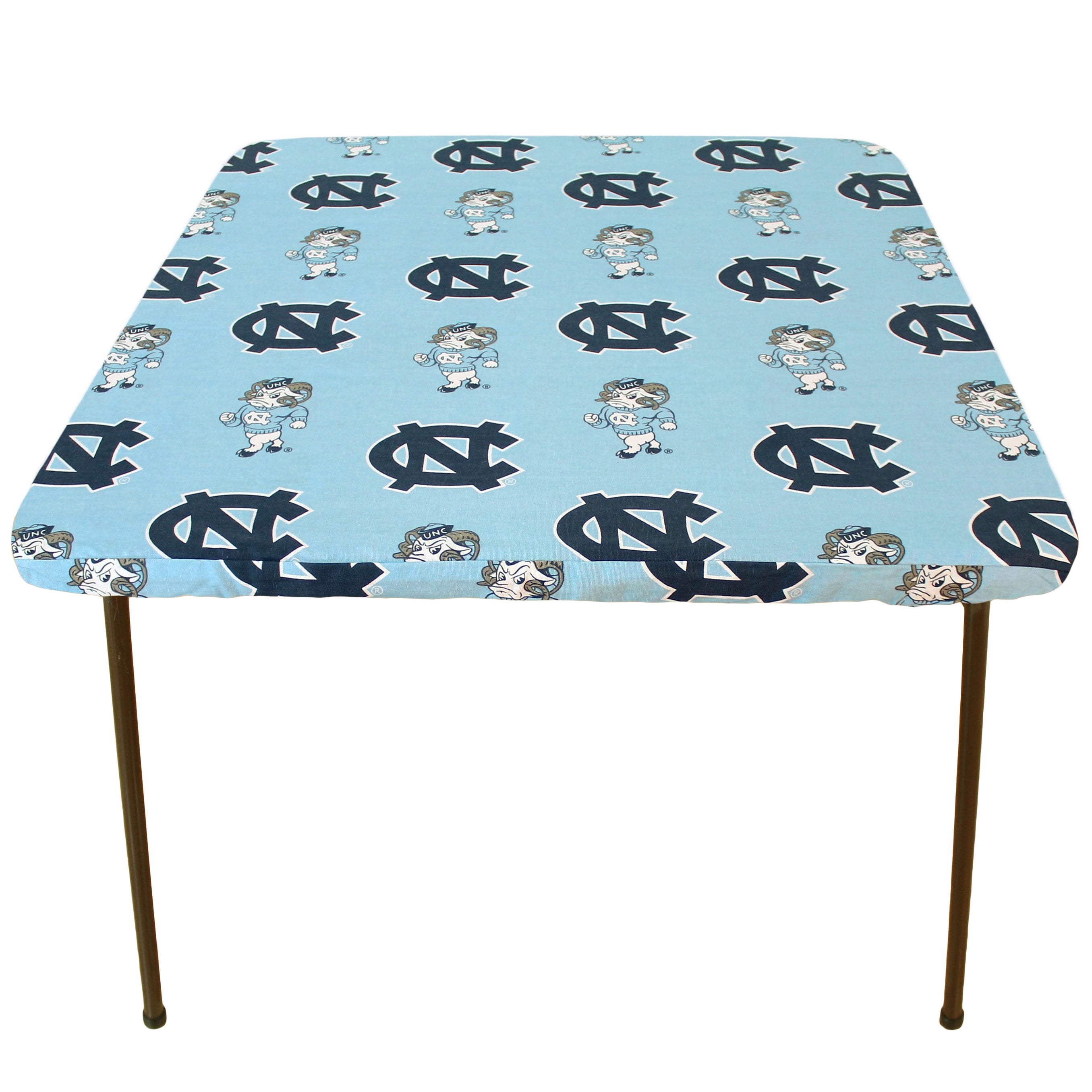 North Carolina Tar Heels Tailgate Fitted Tablecloth, 33" x 33", Card Table 33" x 33", Card Table