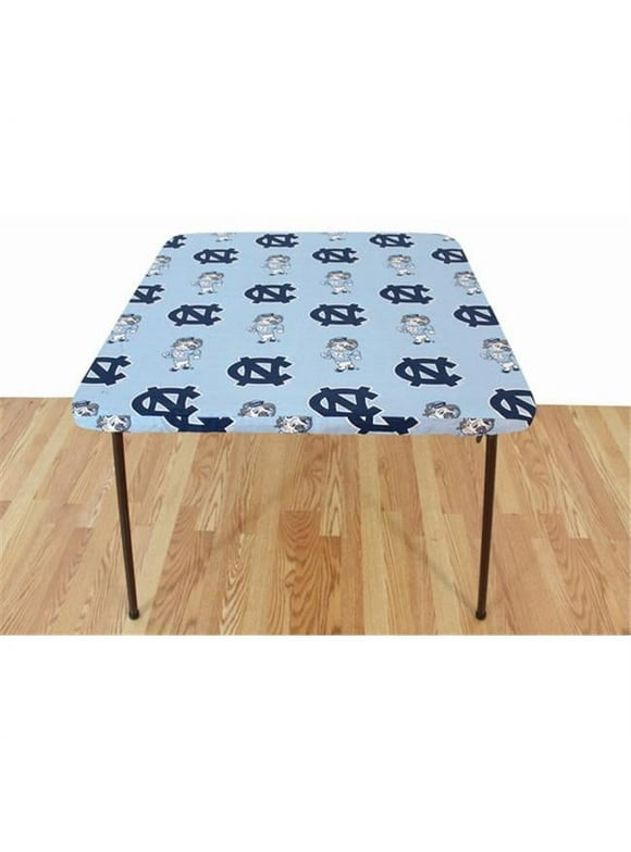 North Carolina Tar Heels Tailgate Fitted Tablecloth, 33" x 33", Card Table 33" x 33", Card Table