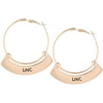thumbnail image 1 of North Carolina Tar Heels Weller Gold Hoop Earrings, 1 of 1