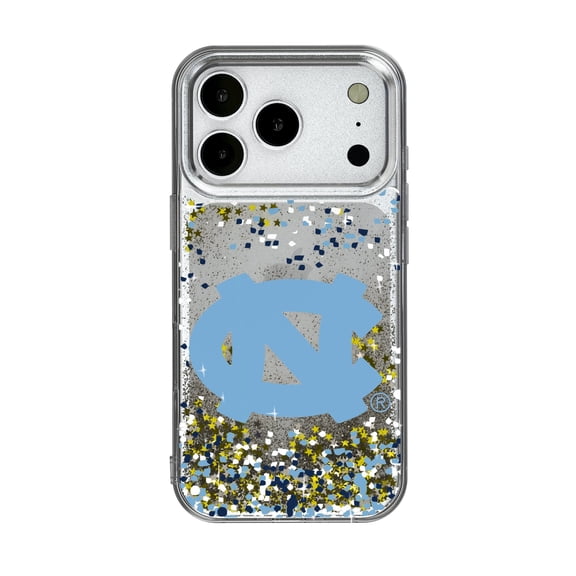 North Carolina Tar Heels iPhone Glitter Confetti Design Case