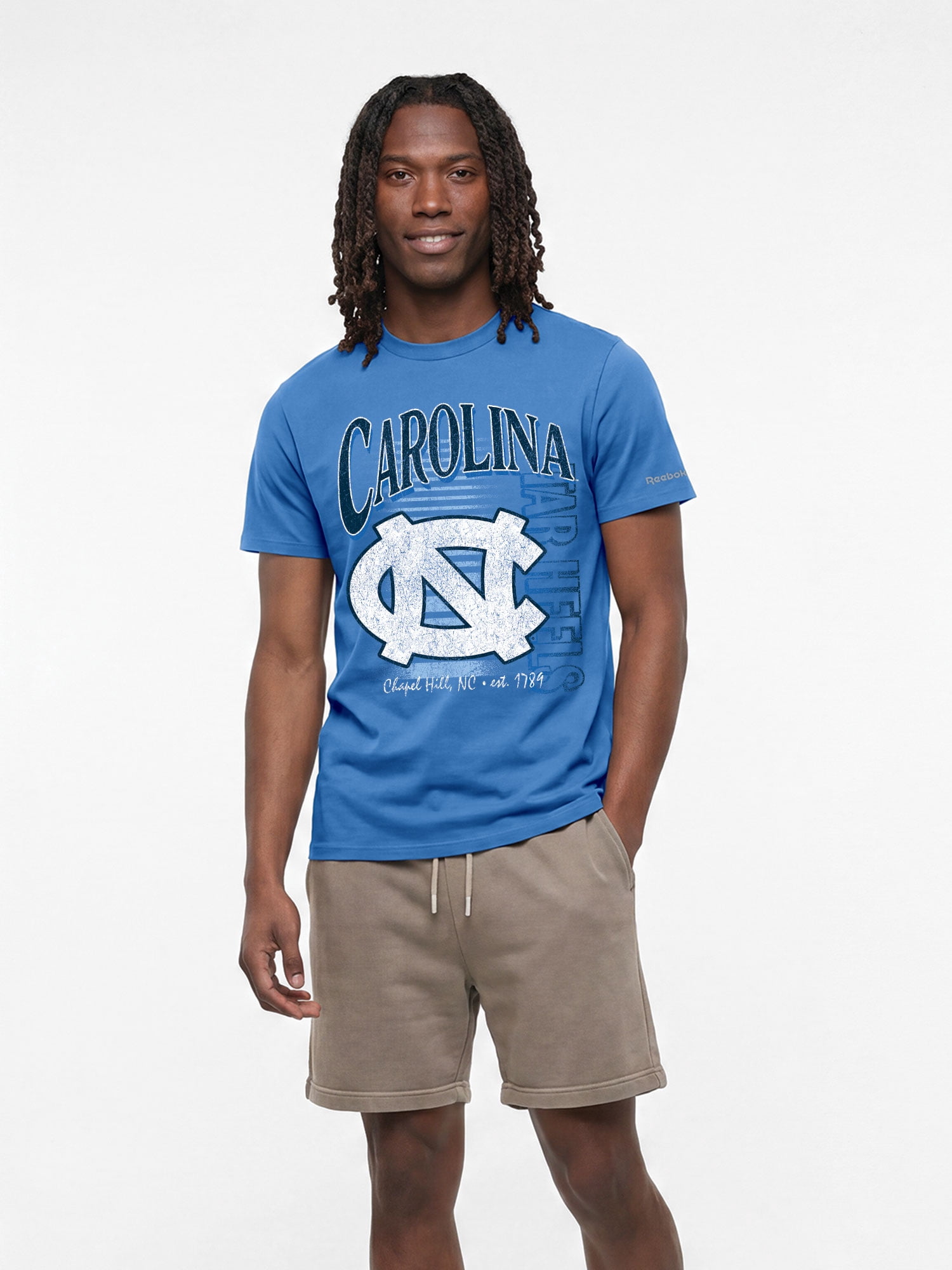 North Carolina TarHeels Reebok Mens Crew Neck Short Sleeve T-Shirt