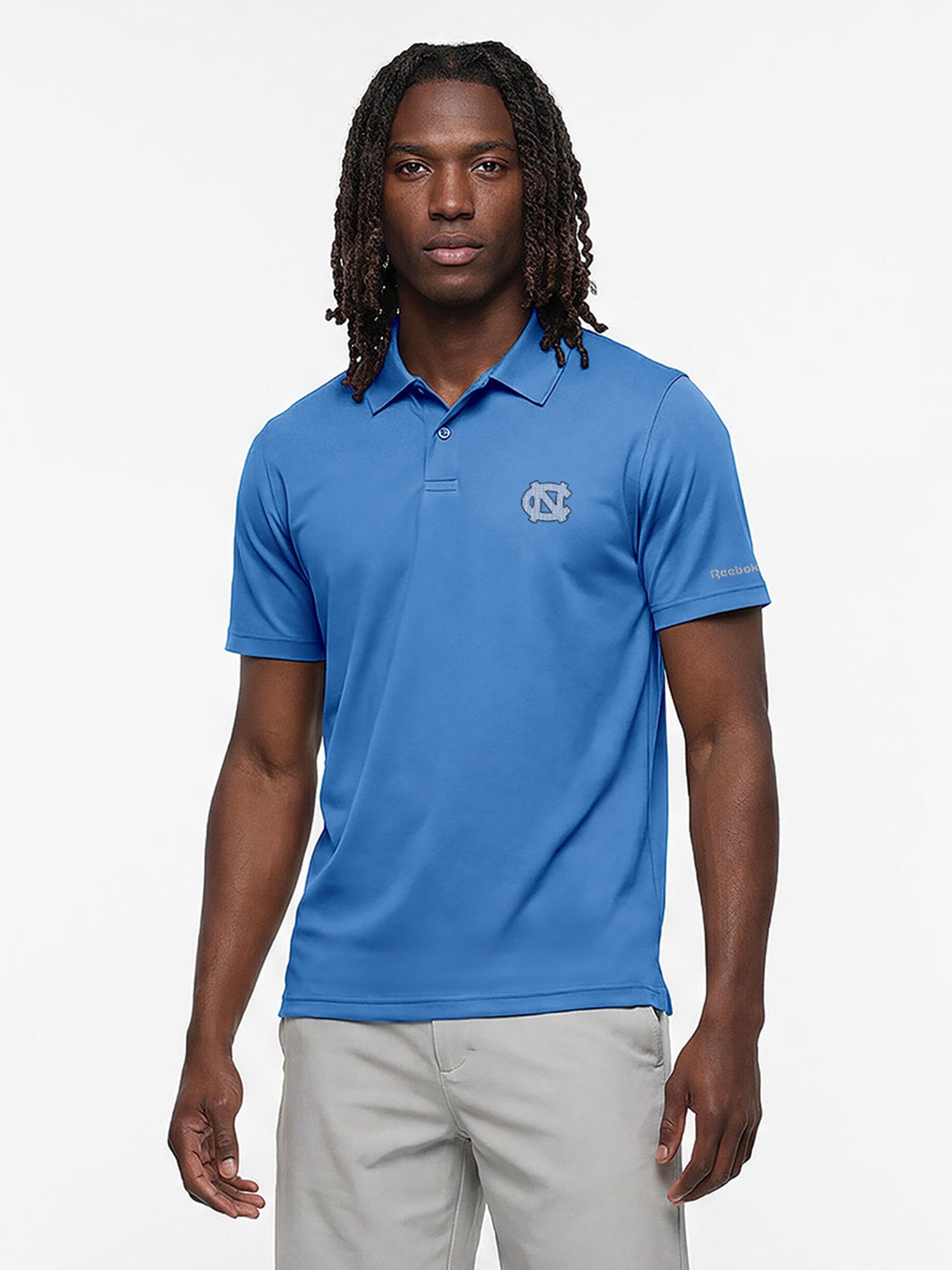 North Carolina TarHeels Reebok Mens Short Sleeve Polo Shirt