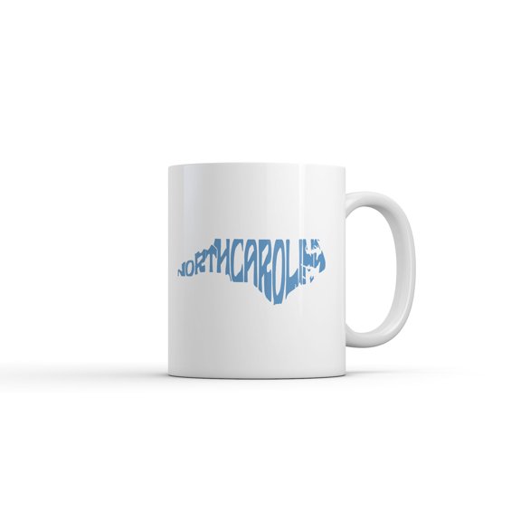 North Carolina Typography Mug Funny Sarcastic Graphic Coffee Cup