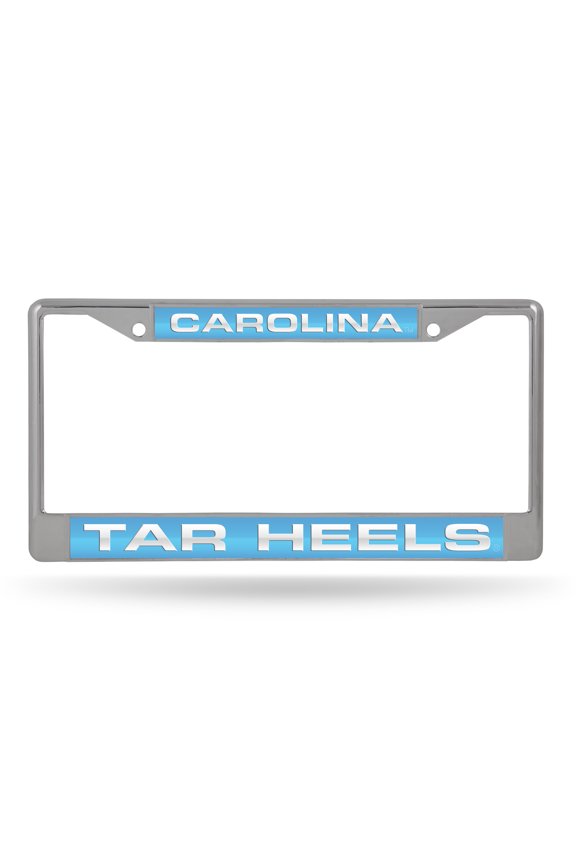 North Carolina UNC Tar-Heels Chrome Metal Laser Cut License Plate Frame