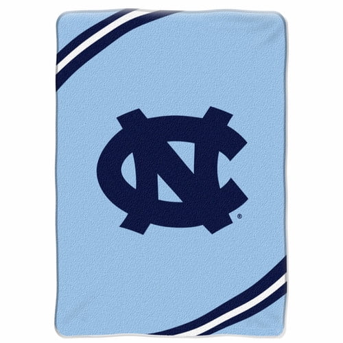 North Carolina UNC Tar Heels Force Series Raschel Plush 60x80 Throw/Blanket