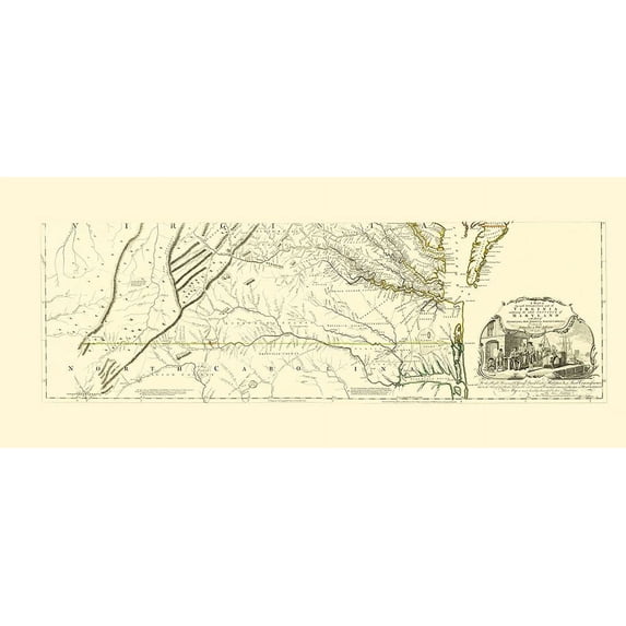 North Carolina, Virginia, Maryland - Jefferys 1776 Poster Print by Jefferys Jefferys (24 x 10) # MDZZ0009