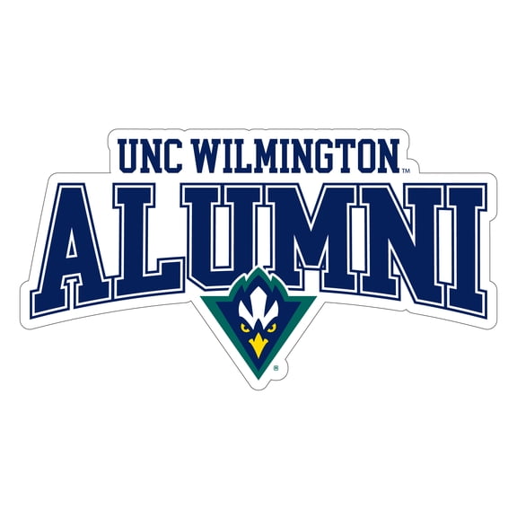 North Carolina Wilmington Seahawks Laser Cut Alumni Vinyl Sticker - Officially Licensed (4-Inch)