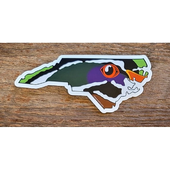 North Carolina Wood Duck Skin Sticker Decal