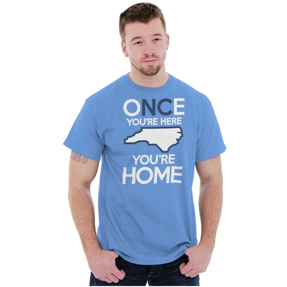 North Carolina You're Home Here Cute Plus Size Crewneck Graphic Tee Shirt Brisco Brands 3X