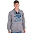 thumbnail image 1 of North Carolina You're Home Here Cute Unisex Fleece Graphic Zip Up Hoodie Brisco Brands 2X, 1 of 5