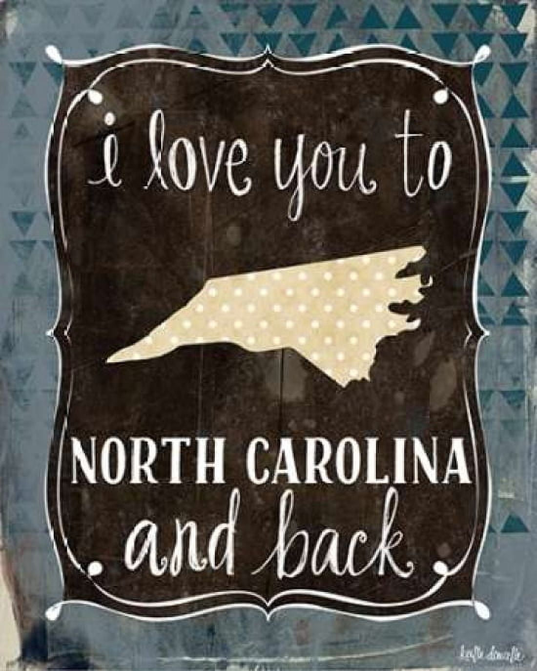 North Carolina and Back Canvas Art - Katie Doucette (24 x 30)