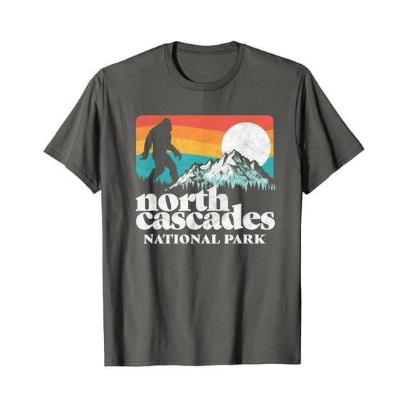 North Cascades National Park Bigfoot Mountains T-Shirt