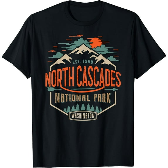 North Cascades National Park, Vintage Look T-Shirt