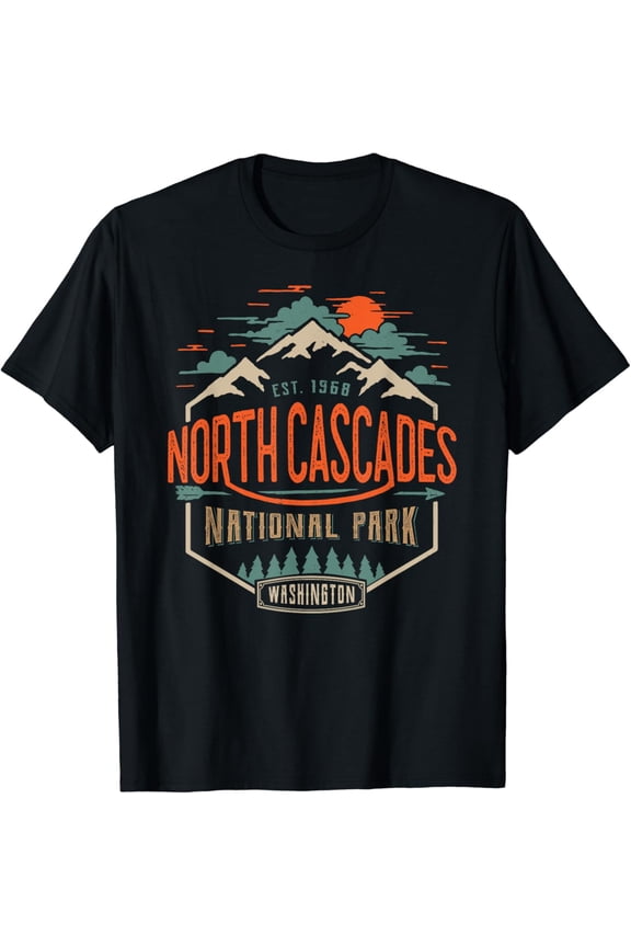 North Cascades National Park, Vintage Look T-Shirt