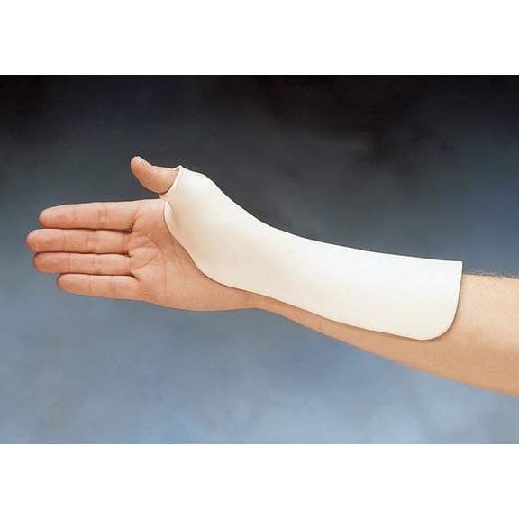 North Coast Medical Radial Based Thumb Spica Precut Splint, Preferred 3/32in (2.4mm), Large, Pack of 3
