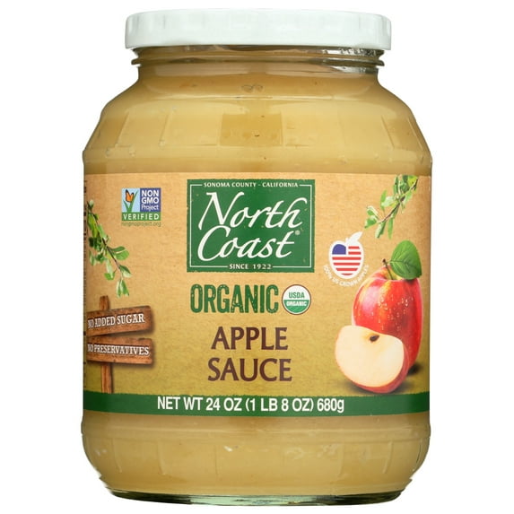 North Coast Organic Applesauce, 24 oz Jar