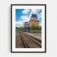 thumbnail image 1 of North Conway Station - Conway New Hampshire Photography Architecture Vintage Travel Poster Scenic Rustic Landscape Street Photography Black Framed Wall Art Print 5 x 7 inches, 1 of 8