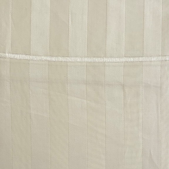 North Crest Ivory Damask Stripe Full Sheet Set, 100% Cotton Bed Sheets
