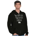 thumbnail image 1 of North Dakota Always Winter Funny ND Unisex Fleece Graphic Zip Up Hoodie Brisco Brands 4X, 1 of 5