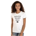 thumbnail image 1 of North Dakota Always Winter Funny ND Womens Slim Fit Graphic Tee Brisco Brands S, 1 of 5