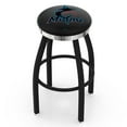 thumbnail image 1 of Miami Marlins 25" Swivel Counter Stool with Chrome Accent, 1 of 2