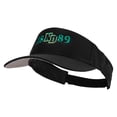 thumbnail image 1 of North Dakota Embroidered Cotton Sports Visors - Black OSFM, 1 of 5
