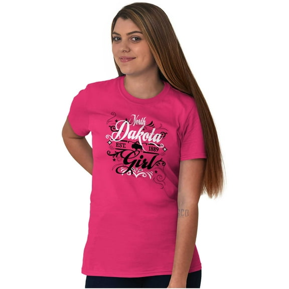 North Dakota Fancy Feminine Filagree Women's Plus Size Graphic Tee Brisco Brands 3X