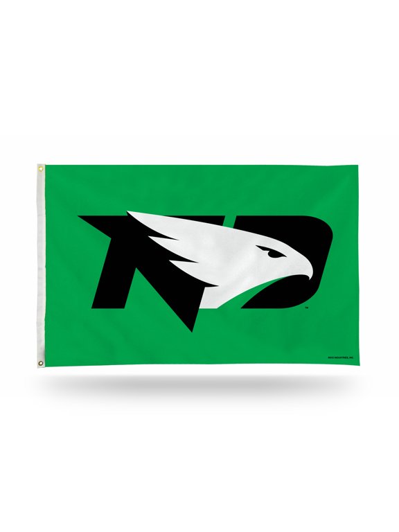 University of North Dakota Fighting Hawks Premium 3x5 Feet Flag Banner, Logo Design, Metal Grommets, Outdoor Use, Single Sided