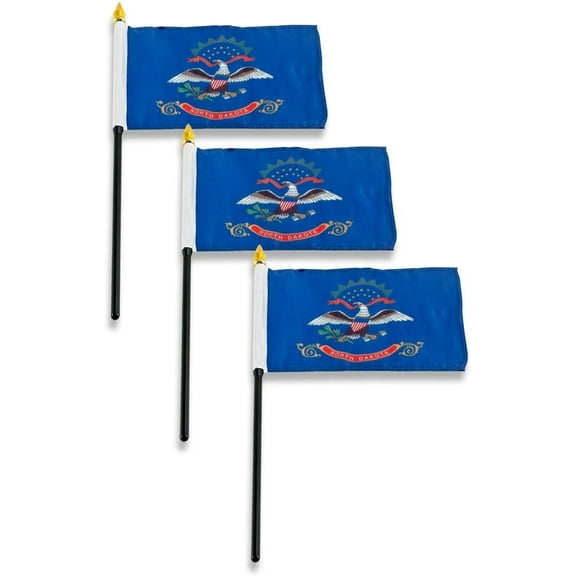 North Dakota Flag 4 x 6 inch (3 PK)