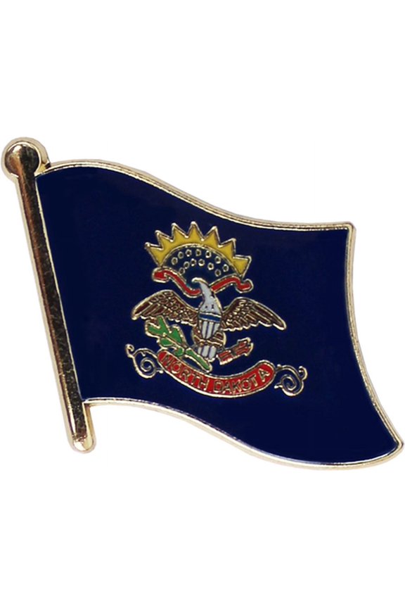 North Dakota Flag Lapel Pin