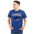 thumbnail image 1 of North Dakota Funny Midwest Winter ND Plus Size Crewneck Graphic Tee Shirt Brisco Brands 5X, 1 of 5