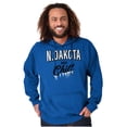 thumbnail image 1 of North Dakota Funny Midwest Winter ND Unisex Plus Fleece Graphic Hoodie Brisco Brands 3X, 1 of 5