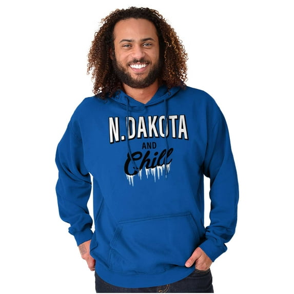North Dakota Funny Midwest Winter ND Unisex Plus Fleece Graphic Hoodie Brisco Brands 3X