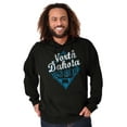 thumbnail image 1 of North Dakota It's Cold Funny Retro Unisex Plus Fleece Graphic Hoodie Brisco Brands 5X, 1 of 5