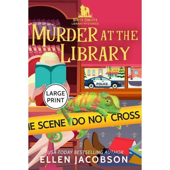 North Dakota Library Mysteries Murder at the Library: Large Print Edition, Book 1, (Paperback)