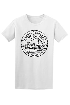 North Dakota Logo T-Shirt Men -Image by Shutterstock, Male x-Large