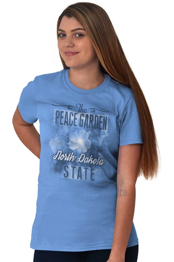 North Dakota ND State Flower Souvenir Women's Plus Size Graphic Tee Brisco Brands 2X