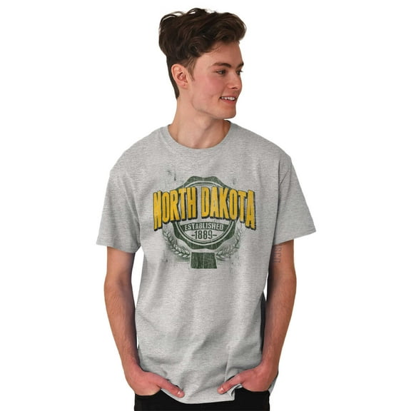 North Dakota ND Student Campus Pride Plus Size Crewneck Graphic Tee Shirt Brisco Brands 2X