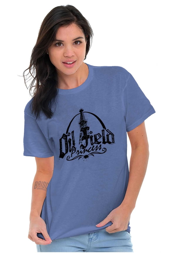 North Dakota Oil Field Princess Cute Women's Graphic T Shirt Tees Brisco Brands S