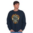 thumbnail image 1 of North Dakota Peace Garden State Map Sweatshirt for Men or Women Brisco Brands S, 1 of 6