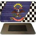 thumbnail image 1 of North Dakota Racing Flag Novelty Metal Magnet M-13719 3.5" x 2" Magnet (M), 1 of 1