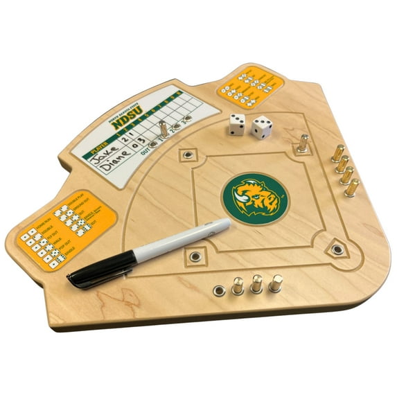 North Dakota State Bison Handcrafted Baseball Board Game from Across the Board
