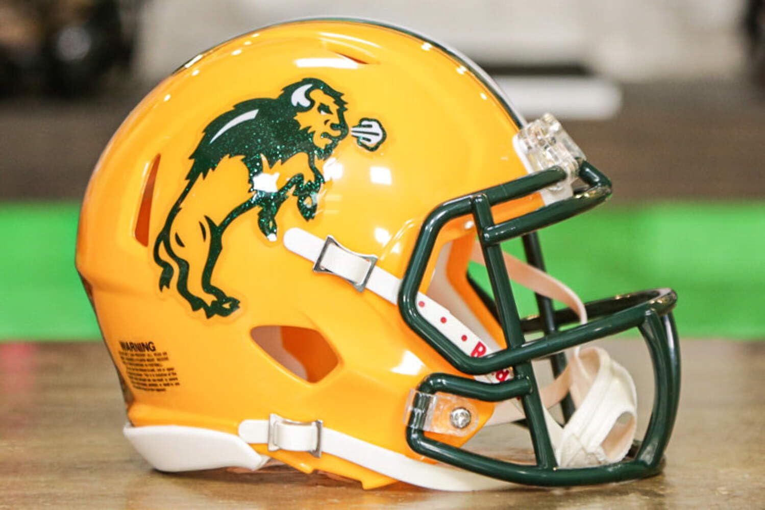 North Dakota State Bison Riddell NCAA Speed Mini Helmet