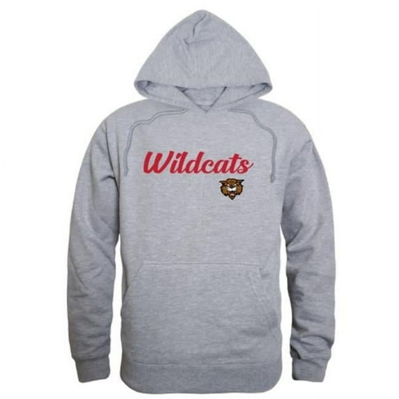 North Dakota State College of Science Wildcats Script Hoodie, Heather Grey - Extra Large