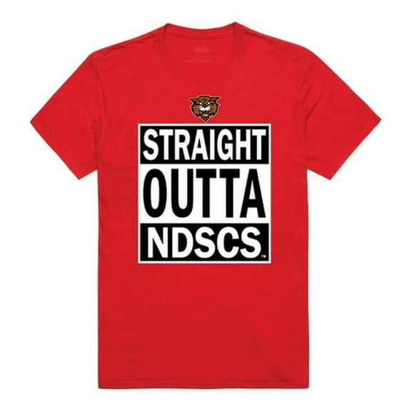 North Dakota State College of Science Wildcats Straight Outta T-Shirt, Red - Large